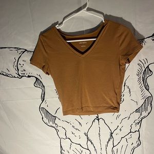 Tan crop top